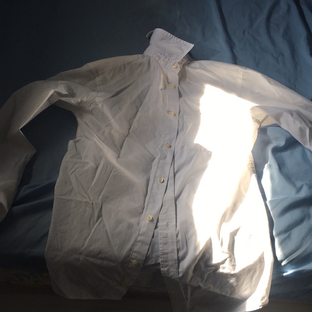 Kids White long sleeve dress shirt